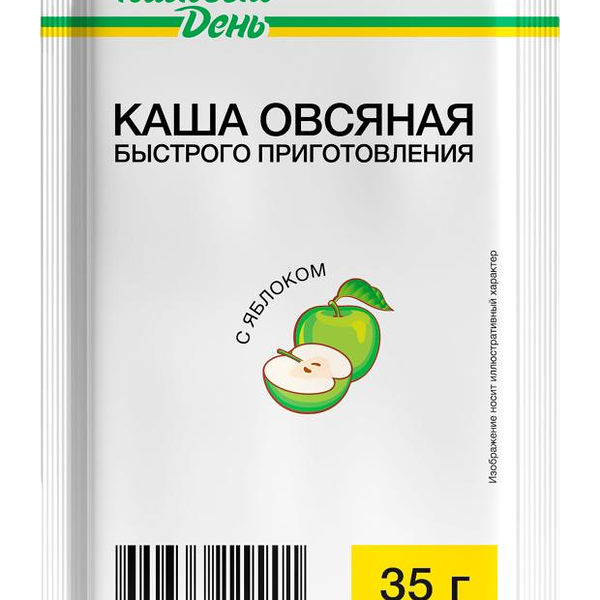Каша Каждый день овсяная с яблоком 35г