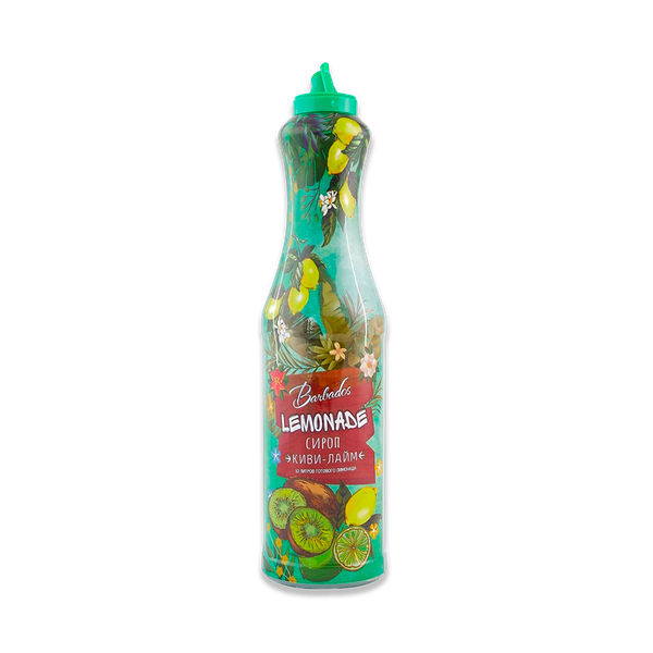 Сироп Barbados Киви-лайм для приготовления лимонада 1 л