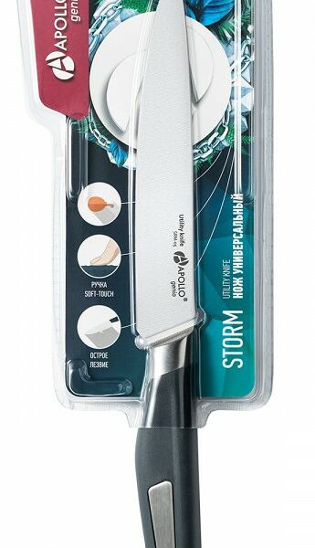 Нож универсальный Apollo Genio Storm 12см нержавеющая сталь, пластик Арт. SRM-05