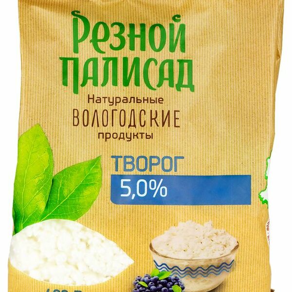 Творог рассыпчатый Резной Палисад 5% 400 г