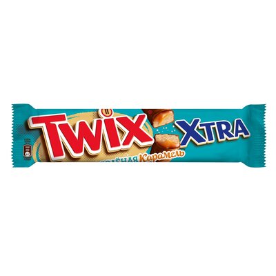 Батончик шоколадный Twix Экстра (Extra) Соленая карамель 82 г