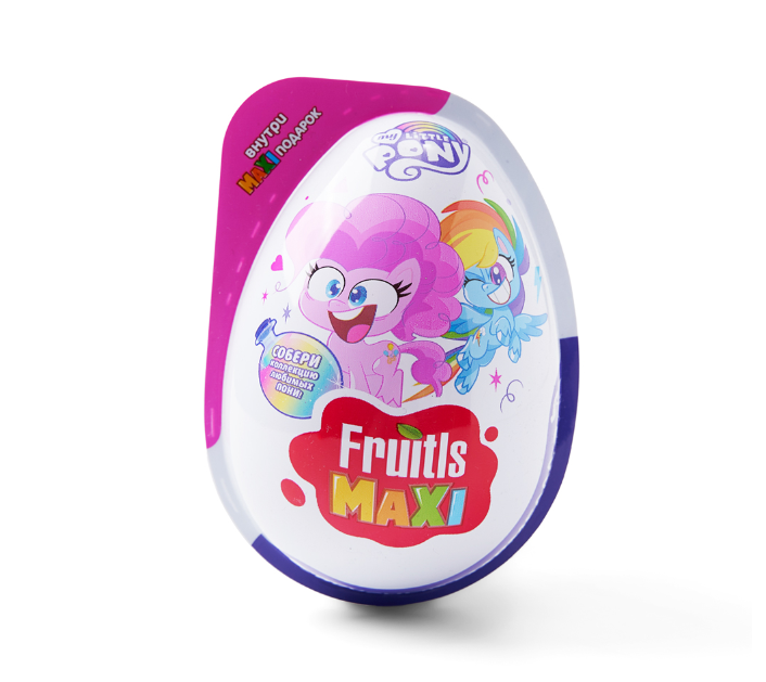 

Мармелад FRUITLS MAXI в пластиковом яйце с игрушкой 6/8 10г, Россия