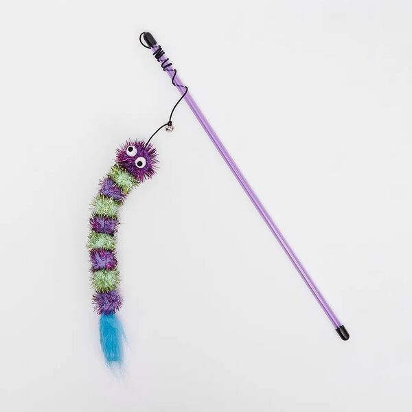 Игрушка для кошек Дразнилка Гусеница, 27х3 см