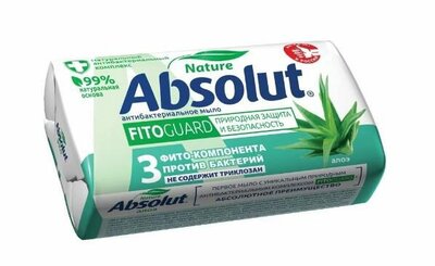 Мыло Абсолют (Absolut) ФитоЗащитник (FitoGuard) алоэ твердое 90 г