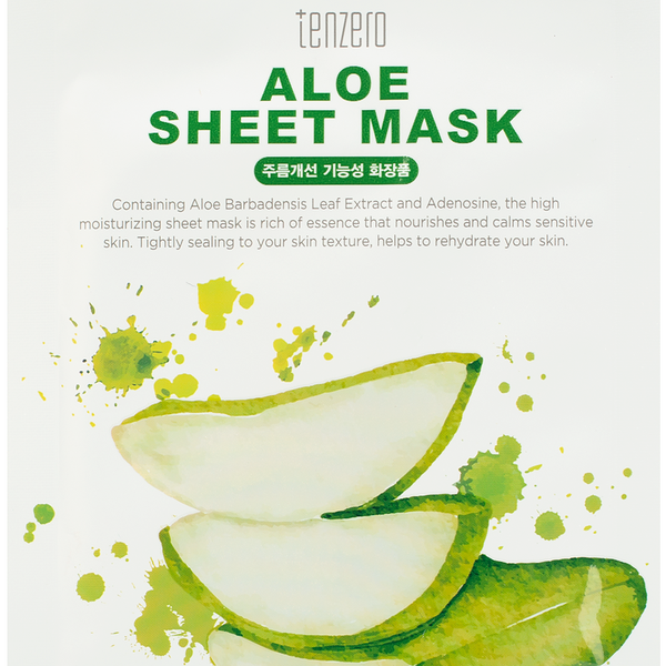 Маска тканевая для лица Tenzero с экстрактом алоэ 25 мл