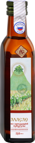 

Масло из зародышей кукурузы Зеленая гора нерафинированное 250 мл
