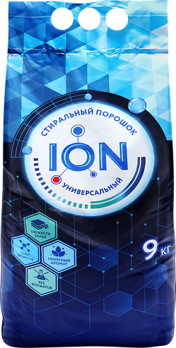 Стиральный порошок Ion универсальный 9 кг