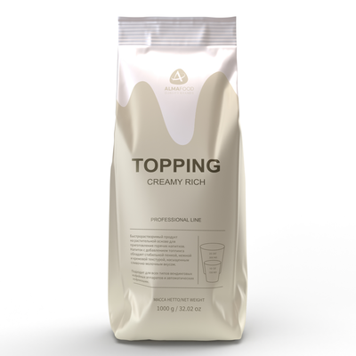 Продукт растворимый Almafood Topping Creamy Rich растительный 1 кг