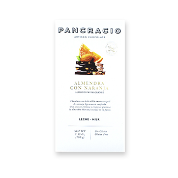 

Шоколад молочный Pancracio с миндалем и апельсином 100 г, Испания