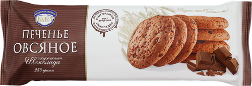 

Печенье КП Полёт Овсяное с кусочками шоколада 250 г