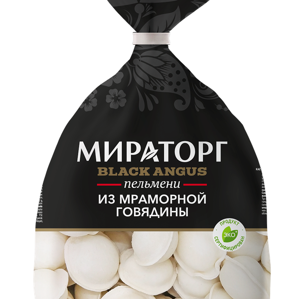 Пельмени Мираторг Black Angus из мраморной говядины 800 г