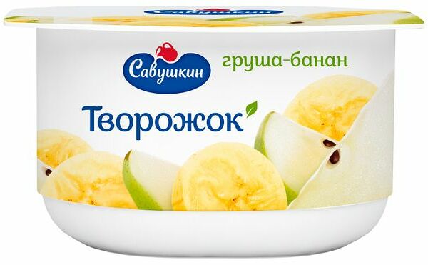 Паста творожная Савушкин груша-банан 3,5% бзмж 120 г