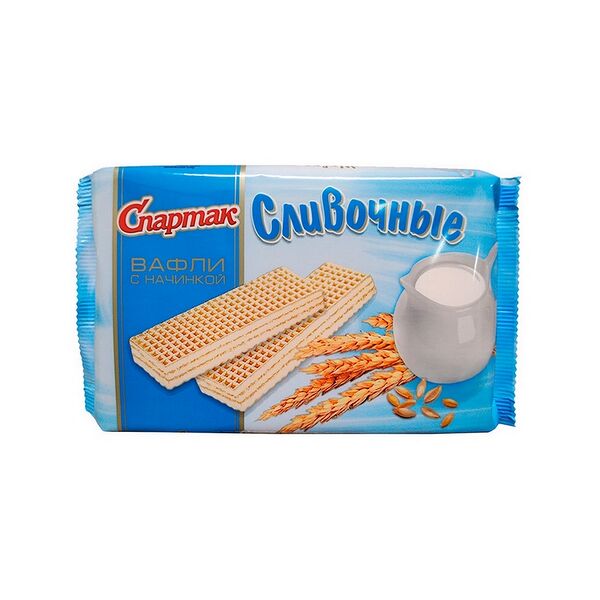 Вафли Сливочные 216г
