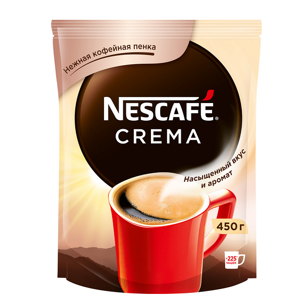 Кофе растворимый Nescafe Classic Crema натуральный сублимированный 450 г