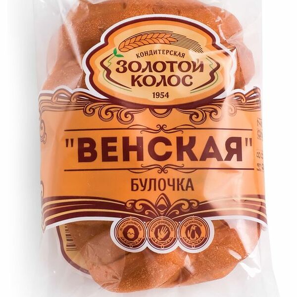 Булочка Золотой колос Венская 75 г
