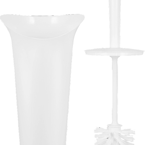 Набор для чистки туалета Idea Лотос белый металлик