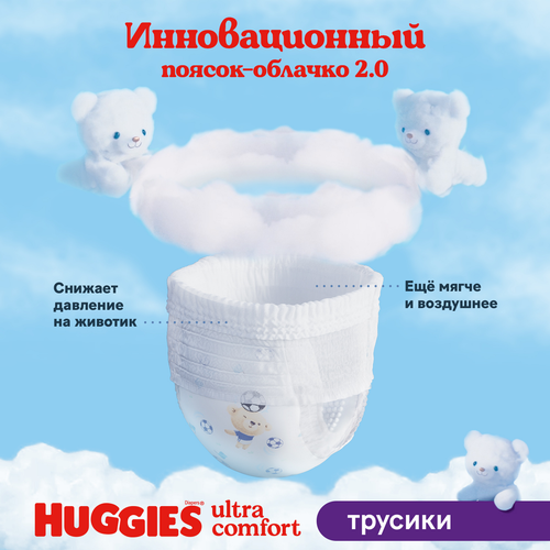

Трусики-подгузники Huggies для мальчиков размер 3 6-11 кг 58 шт. дизайн упаковки в ассортименте