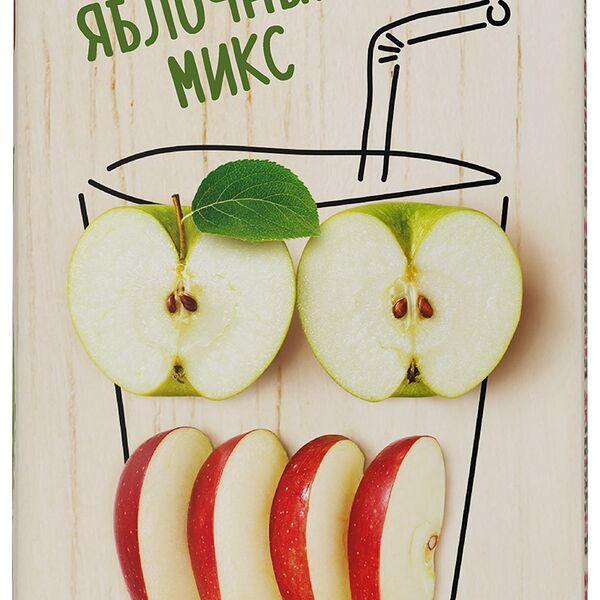 Напиток сокосодержащий Моя Семья Яблочный микс 1,45 л