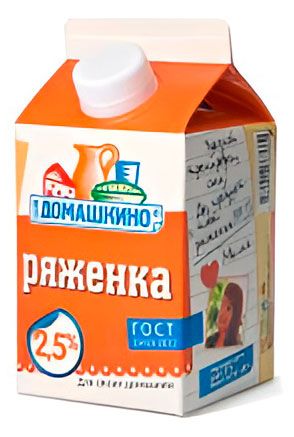 

Ряженка Село домашкино 2,5%