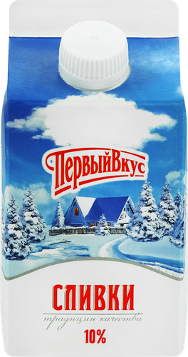 

Сливки пастеризованные Первый вкус 10% 450 г