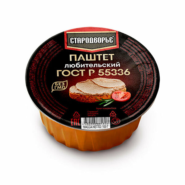Паштет Стародворье Любительский 100 г