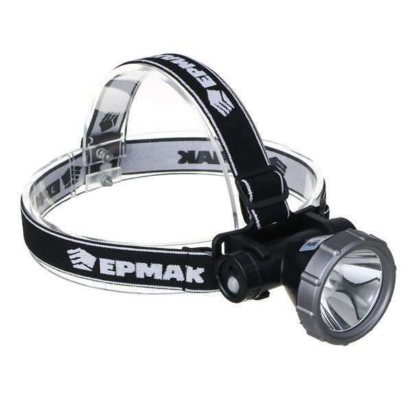 Ермак фонарь налобный, xh-p50 led, 3 режима, 2000мач, 8,3х6х7,3см, usb кабель, пластик