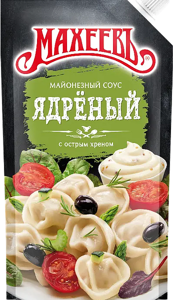 Соус майонезный Махеевъ Ядреный с острым хреном 50.5% 200 г