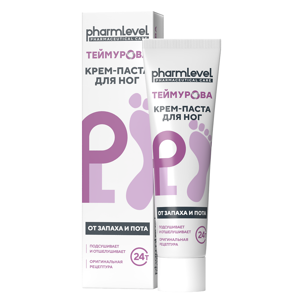 

Крем-паста Pharmlevel Теймурова для ног от запаха и пота 50 г