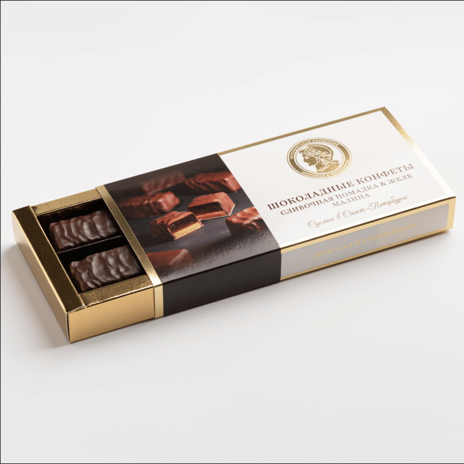 

Сливочная помадка Петербургская Коллекция Желе&Шоколад с малиной 160 г