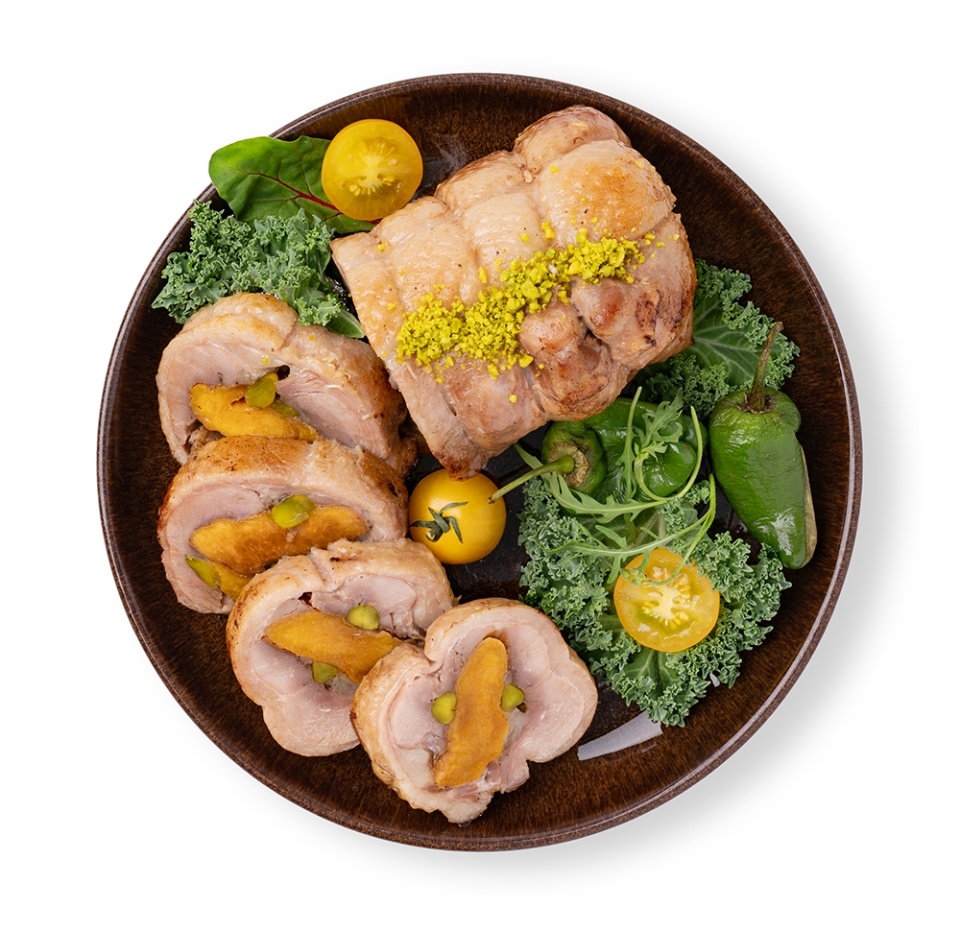 

Рулет из утки су-вид с персиком, «Почти готово», вес