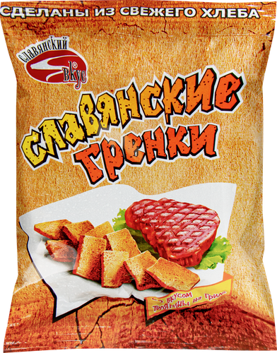 

Сухарики ржаные Славянский вкус Славянские Гренки со вкусом телятина на гриле