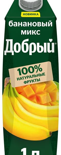 Напиток сокосодержащий Добрый Банановый микс 1л
