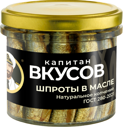 

Шпроты Капитан вкусов в масле из балтийской кильки 250 г