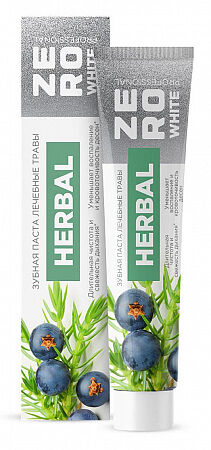 Зубная паста Zero White Herbal лечебные травы 100 г