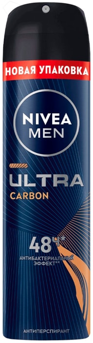

Антиперспирант Nivea Ultra Carbon спрей мужской 150 мл