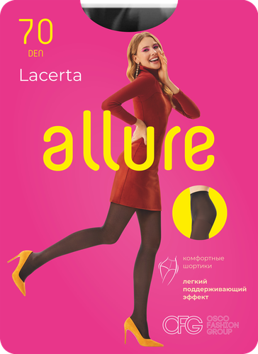 

Колготки Allure Lacerta 70 den Nero 2 размер
