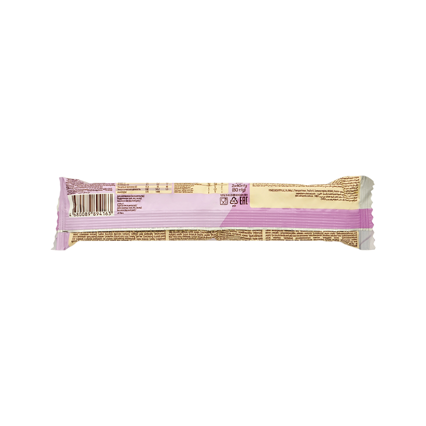 

Батончик глазированный FitnesShock Hi Protein Черничный десерт с коллагеном, 2 шт x 40 г