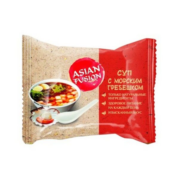 Суп ASIAN FUSION с морским гребешком 12г