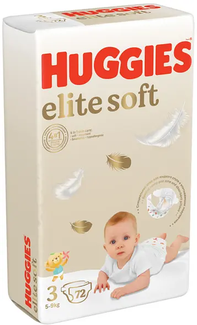 

Подгузники Huggies Elite Soft 72 шт