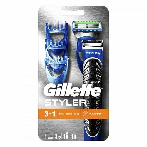 Бритва-стайлер для бороды Gillette Fusion ProGlide Styler, с 3 насадками