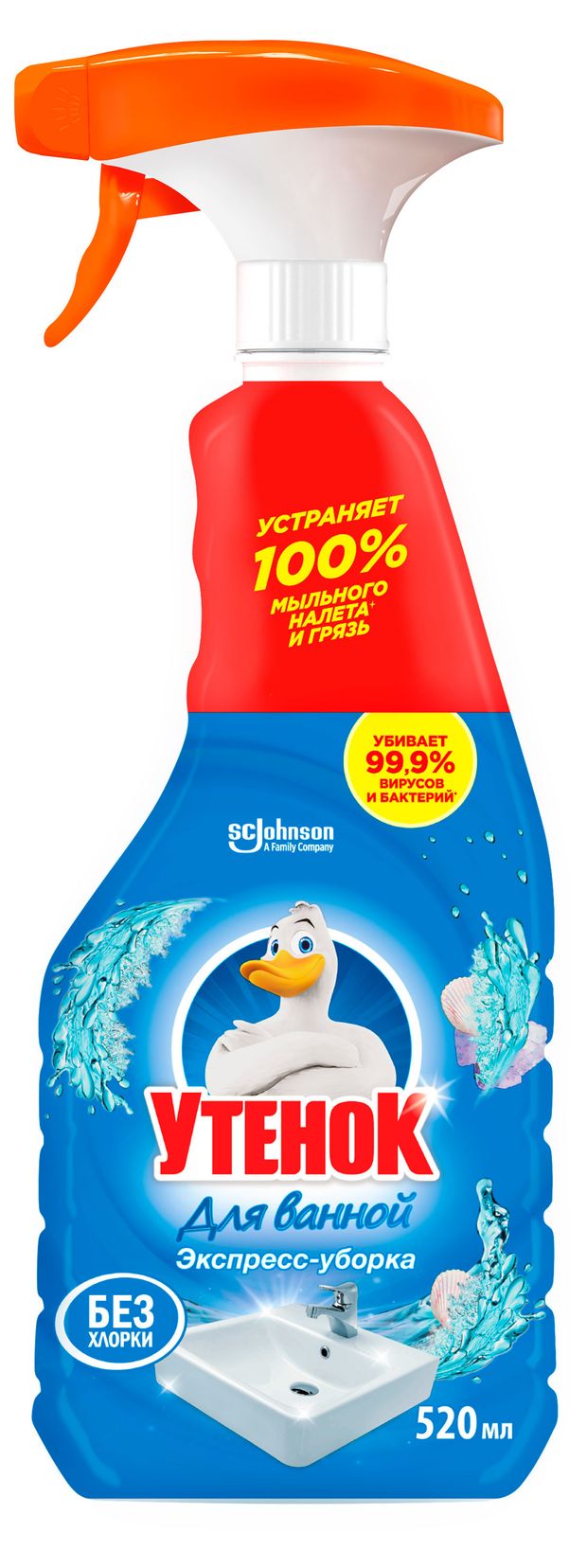 

Чистящее средство Туалетный утенок Экспресс-уборка для ванной 520 мл