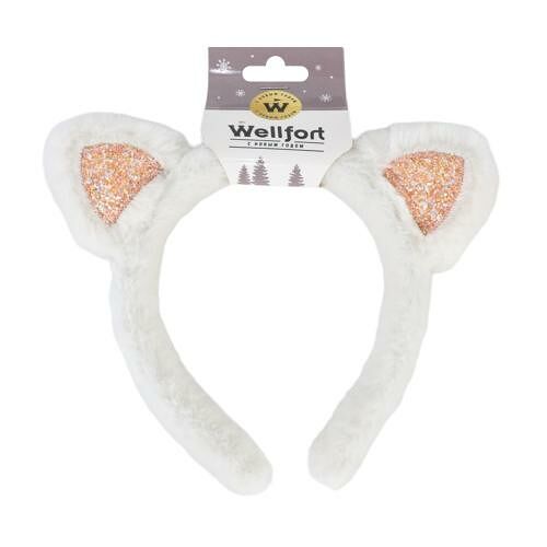 Ободок Новогодний ушки-кошечки XNFG012 US в ассортименте