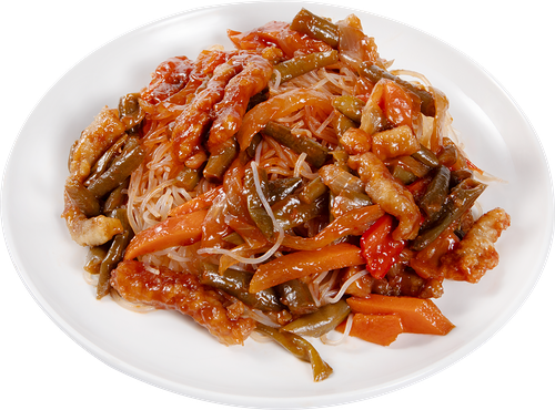 Фунчоза Лента Fresh со свининой в кисло-сладком соусе 240 г