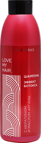 

Шампунь для волос Liv Delano Эффект ботокса с кератином и маслом арганы 1л
