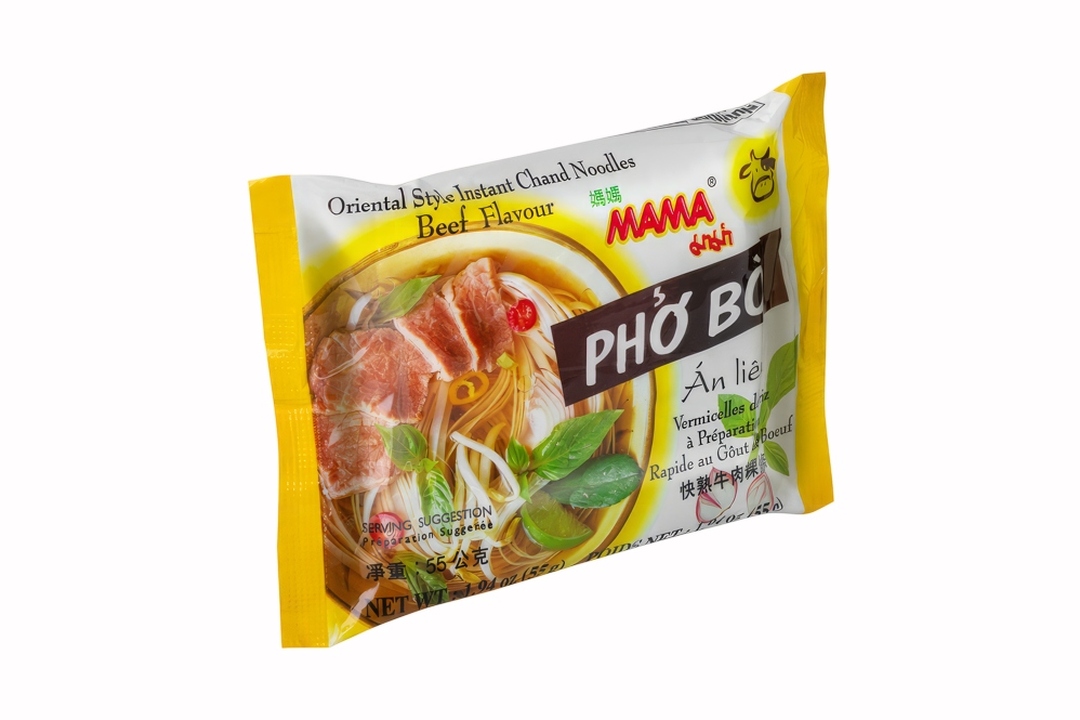 

Лапша быстрого приготовления Mama Pho Bo рисовая со вкусом говядины 55 г