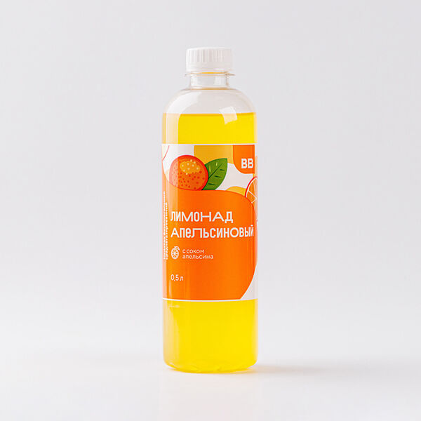 Лимонад Апельсиновый с соком, 0,5 л