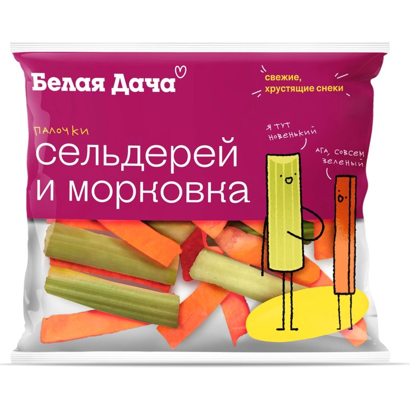 

Смесь Белая Дача Морковные палочки и палочки сельдерея 80 г