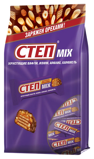 

Конфеты Славянка Степ MIX шоколадные 200 г