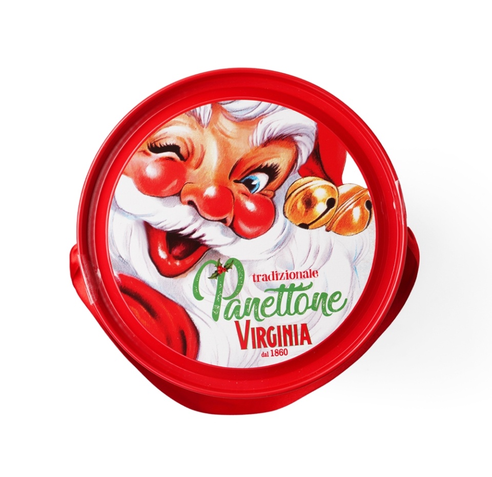 

Кулич Virginia Amaretti Panettone классический с изюмом и цукатами в подарочной рождественской упаковке 750 г