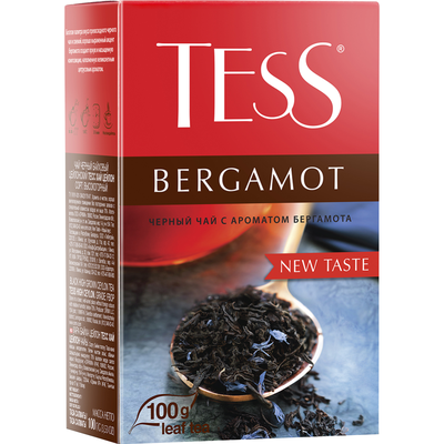 Чай черный "TESS" (Бергамот,лист) 100г